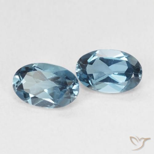 1.22 ct natürliche London Blau Topas-Edelsteine, Oval, VVS-VS