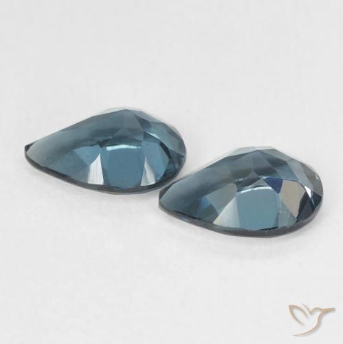 1,51 ct natürliche blauer Topas-Edelsteine, Birnenform, VVS-VS