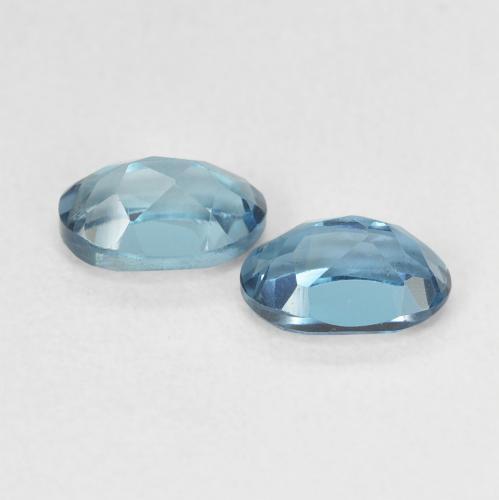 1,31 ct natürliche blauer Topas-Edelsteine, Oval Schliff, VVS-VS