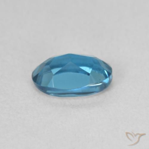 9,17 ctw natürlicher London Blau Topas, Oval, VVS-VS