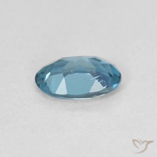 9,17 ctw natürlicher London Blau Topas, Oval, VVS-VS