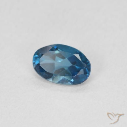 9,17 ctw natürlicher London Blau Topas, Oval, VS