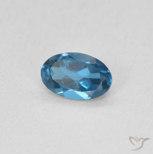 9,17 ctw natürlicher London Blau Topas, Oval, VS
