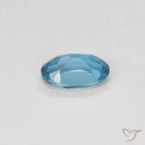 9,17 ctw natürlicher London Blau Topas, Oval, VVS-VS