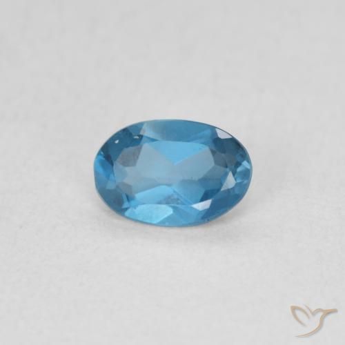 9,17 ctw natürlicher London Blau Topas, Oval, VS