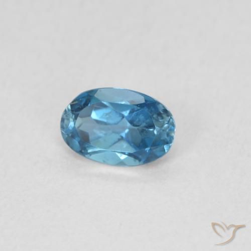 9,17 ctw natürlicher London Blau Topas, Oval, VS