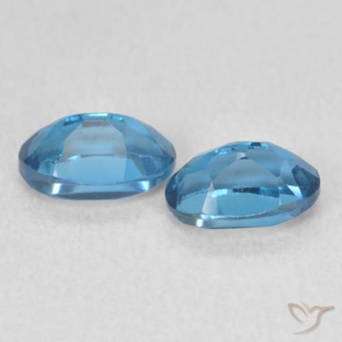 1.13 ct natürliche London Blau Topas-Edelsteine, Oval, VS