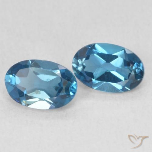 1.27 ct natürliche London Blau Topas-Edelsteine, Oval, VVS-VS