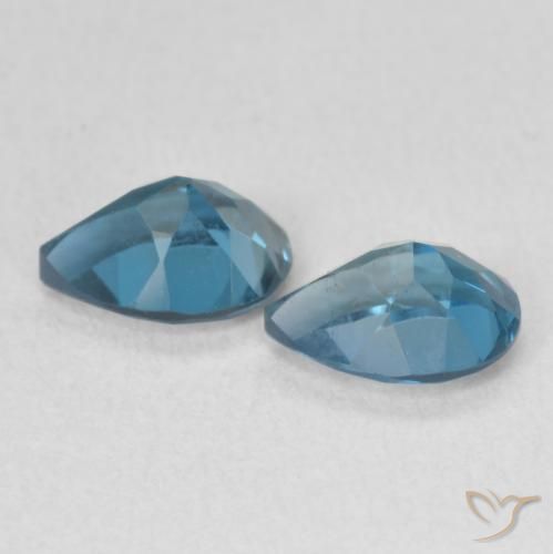 1.76 ct natürliche London Blau Topas-Edelsteine, Birnenform, VS