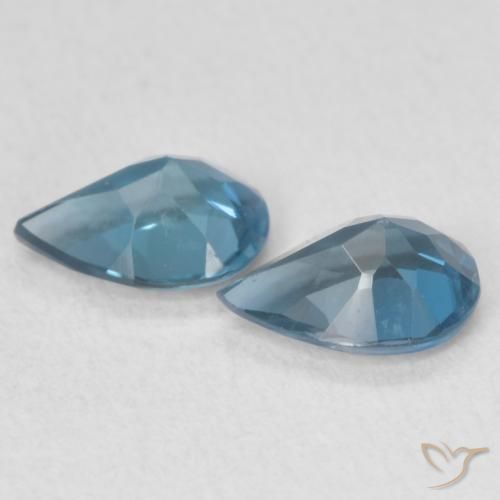 1.23 ct natürliche London Blau Topas-Edelsteine, Birnenform, VS