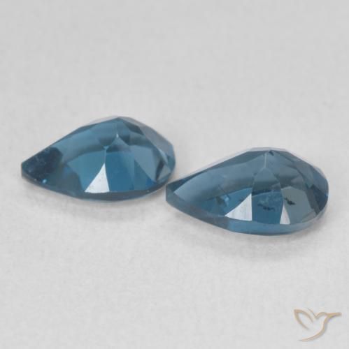 1.59 ct natürliche London Blau Topas-Edelsteine, Birnenform, VS