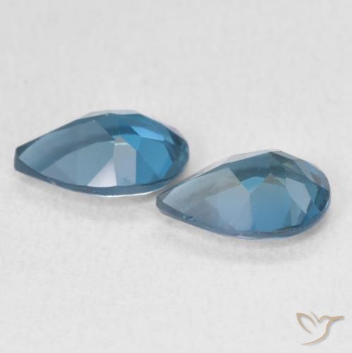 1.47 ct natürliche London Blau Topas-Edelsteine, Birnenform, VS