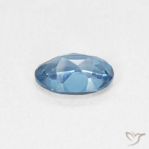 9,17 ctw natürlicher London Blau Topas, Oval, VVS-VS
