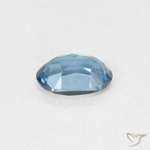 9,17 ctw natürlicher London Blau Topas, Oval, VVS-VS
