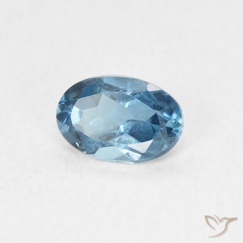 9,17 ctw natürlicher London Blau Topas, Oval, VVS-VS
