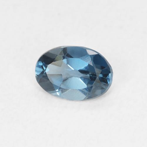 9,17 ctw natürlicher London Blau Topas, Oval, VVS-VS