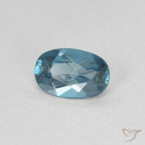 9,17 ctw natürlicher London Blau Topas, Oval, VVS