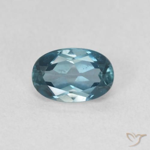 0.66ct Natürlicher London Blau Topas, Oval, VVS