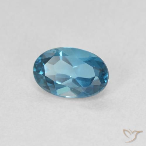 9,17 ctw natürlicher London Blau Topas, Oval, VVS
