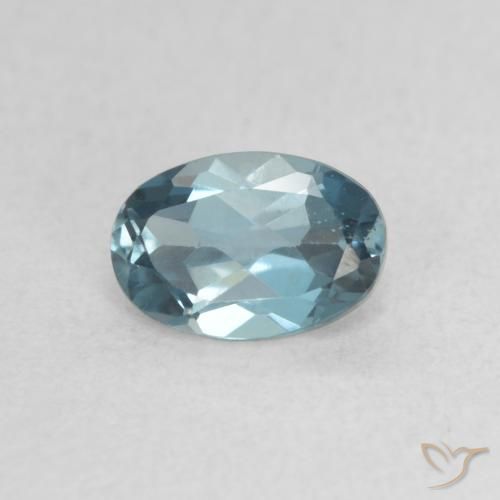 0.72ct Natürlicher London Blau Topas, Oval, VVS-VS