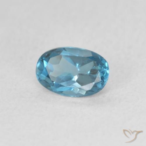 9,17 ctw natürlicher London Blau Topas, Oval, VVS-VS