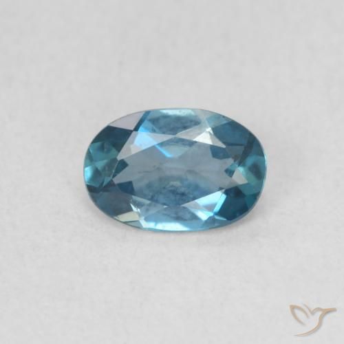 0.52ct Natürlicher London Blau Topas, Oval, VVS-VS