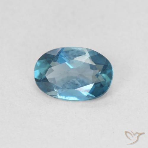9,17 ctw natürlicher London Blau Topas, Oval, VVS-VS