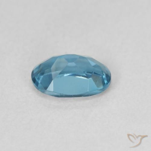9,17 ctw natürlicher London Blau Topas, Oval, VVS-VS