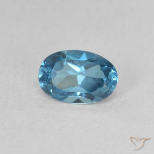9,17 ctw natürlicher London Blau Topas, Oval, VVS-VS