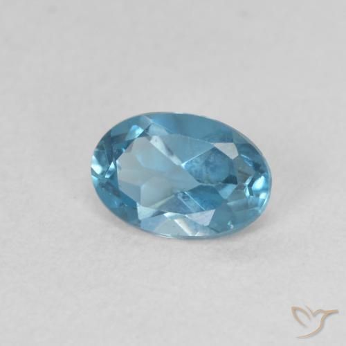 9,17 ctw natürlicher London Blau Topas, Oval, VVS-VS