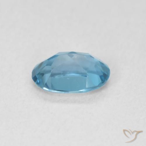 9,17 ctw natürlicher London Blau Topas, Oval, VVS-VS