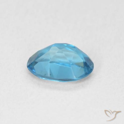 9,17 ctw natürlicher London Blau Topas, Oval, VVS-VS