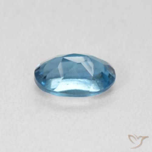 9,17 ctw natürlicher London Blau Topas, Oval, VVS-VS