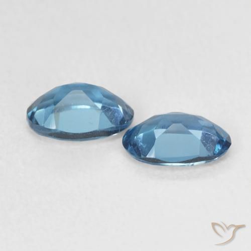 1.10 ct natürliche London Blau Topas-Edelsteine, Oval, VVS-VS