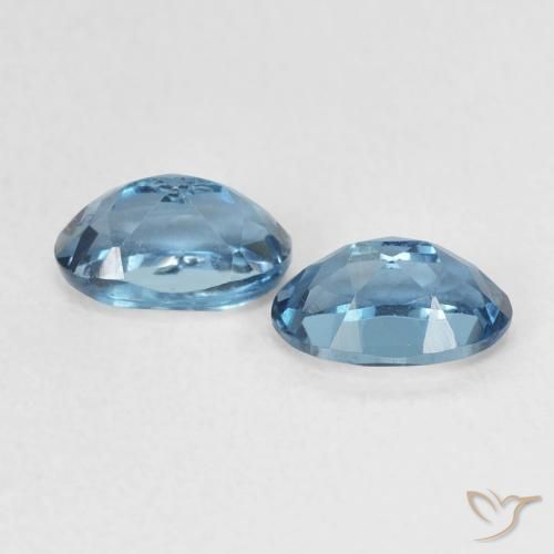 1.25 ct natürliche London Blau Topas-Edelsteine, Oval, VVS-VS