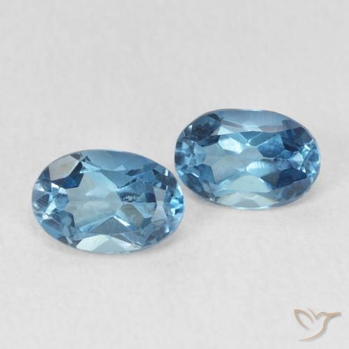 1.19 ct natürliche London Blau Topas-Edelsteine, Oval, VVS-VS