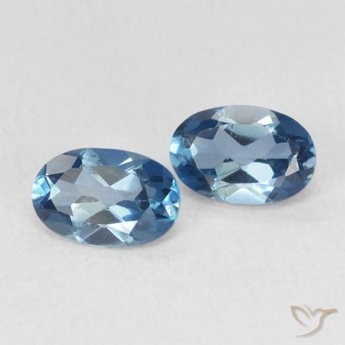 1.12 ct natürliche London Blau Topas-Edelsteine, Oval, VVS-VS
