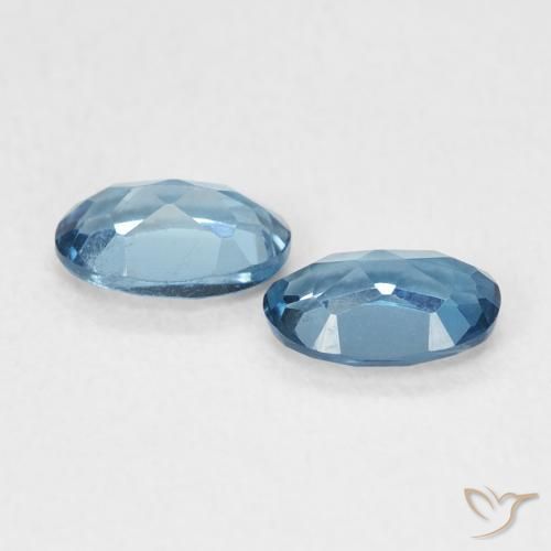 1.05 ct natürliche London Blau Topas-Edelsteine, Oval, VS