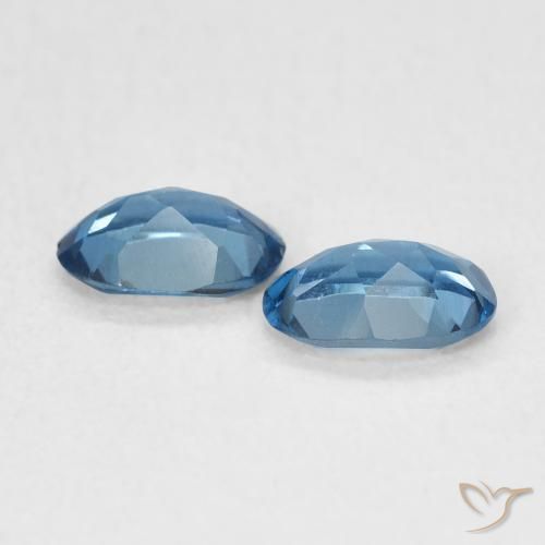 1.13 ct natürliche London Blau Topas-Edelsteine, Oval, VS