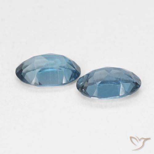 0.97 ct natürliche London Blau Topas-Edelsteine, Oval, VS