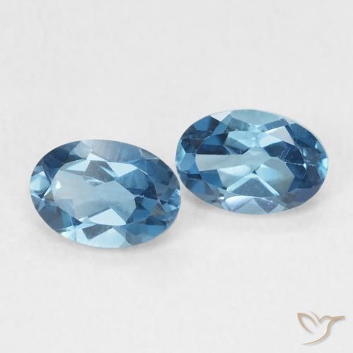 1.19 ct natürliche London Blau Topas-Edelsteine, Oval, VS
