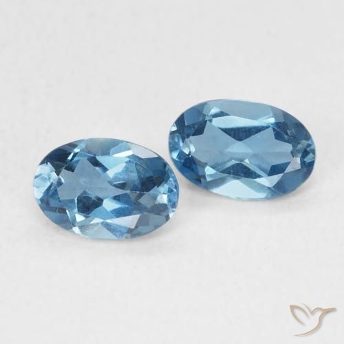 1.09 ct natürliche London Blau Topas-Edelsteine, Oval, VVS