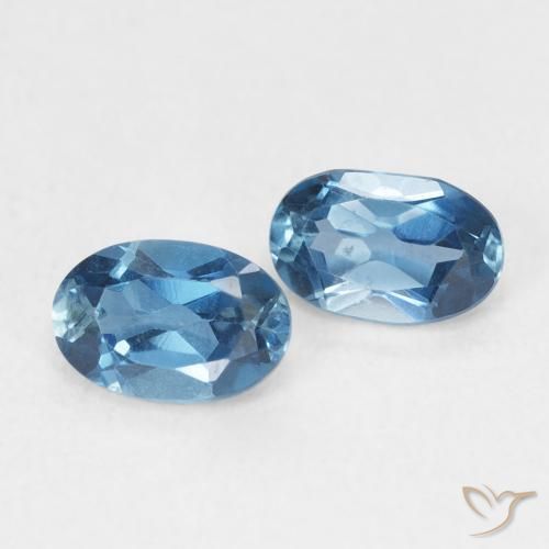 1.19 ct natürliche London Blau Topas-Edelsteine, Oval, VVS