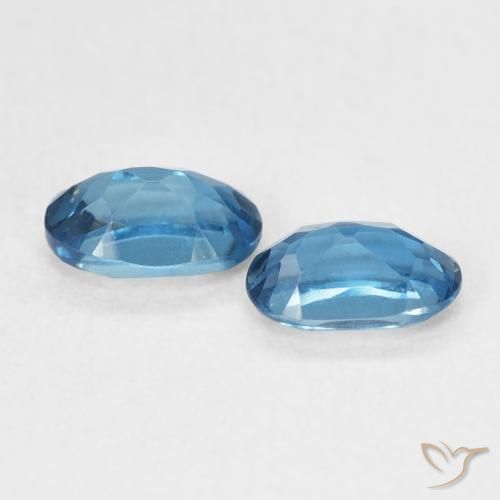 1.19 ct natürliche London Blau Topas-Edelsteine, Oval, VVS