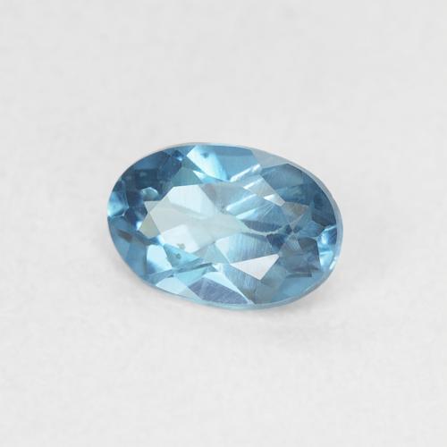 9,17 ctw natürlicher London Blau Topas, Oval, VVS-VS