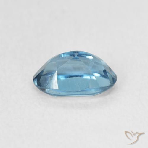 9,17 ctw natürlicher London Blau Topas, Oval, VVS-VS