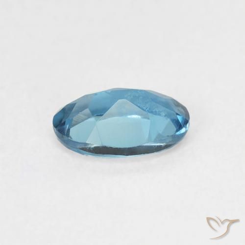 9,17 ctw natürlicher London Blau Topas, Oval, VVS-VS
