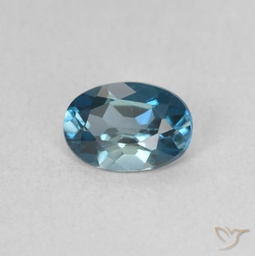 9,17 ctw natürlicher London Blau Topas, Oval, VS