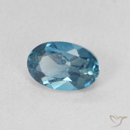 9,17 ctw natürlicher London Blau Topas, Oval, VS