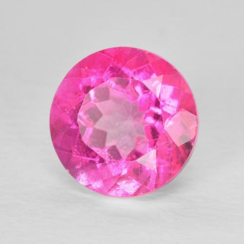 9,17 ctw natürlicher Medium Dark-Pink Topas, Runden, VVS-VS